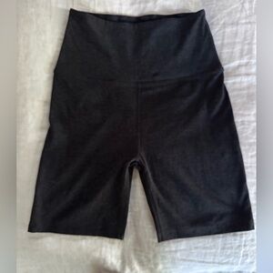 Beyond Yoga Women’s Spacedye High Waisted Biker Short in Darkest Night- Size M